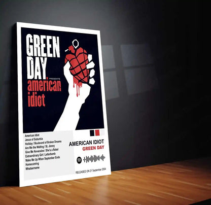 Green Day – Complete Album Collection | Set of 11 | Set of 8 | Set of 4 | Premium Metal Poster - TURTLEWINGS