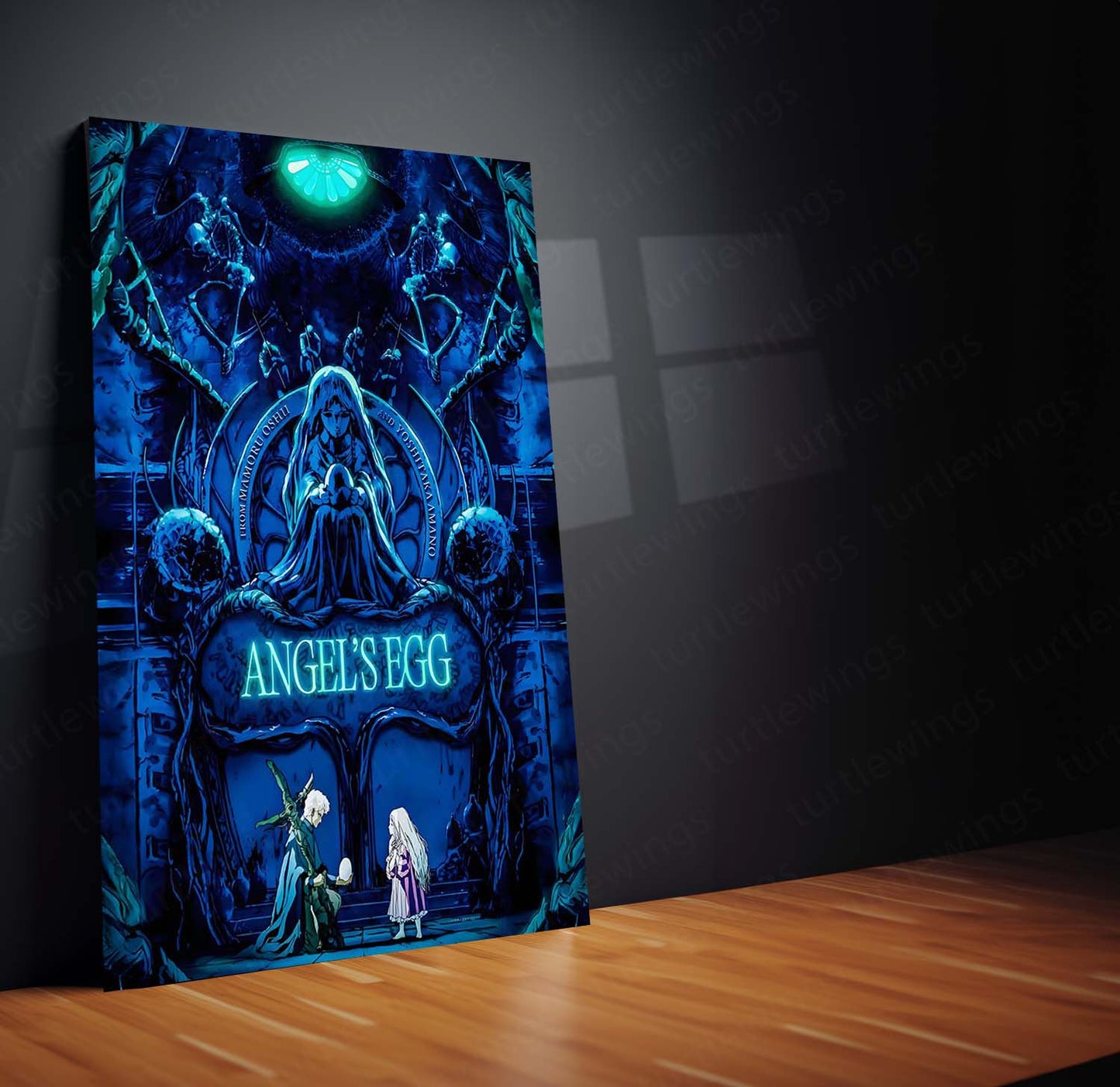 Anime Metal Poster | Angel’s Egg – Echoes of Silence | Surreal Art Metal Frame Poster