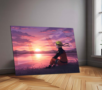 Anime Metal Poster | Sunset Naruto – The Journey of a Shinobi | Peace After Battle Metal Frame Poster