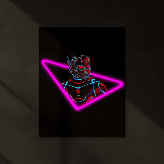 Ant-Man Neon LED Metal Poster - TURTLEWINGS