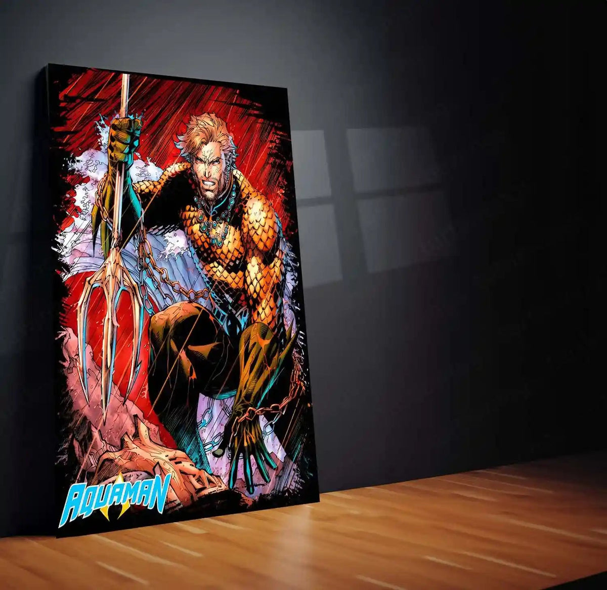 Aquaman – DC Superhero Metal Poster | King of Atlantis Wall Frame | Justice League Art - TURTLEWINGS