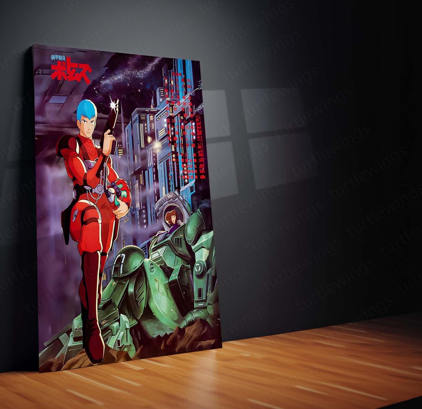 Anime Metal Poster | Armored Trooper VOTOMS – The Last Survivor | Mecha War Metal Frame Poster
