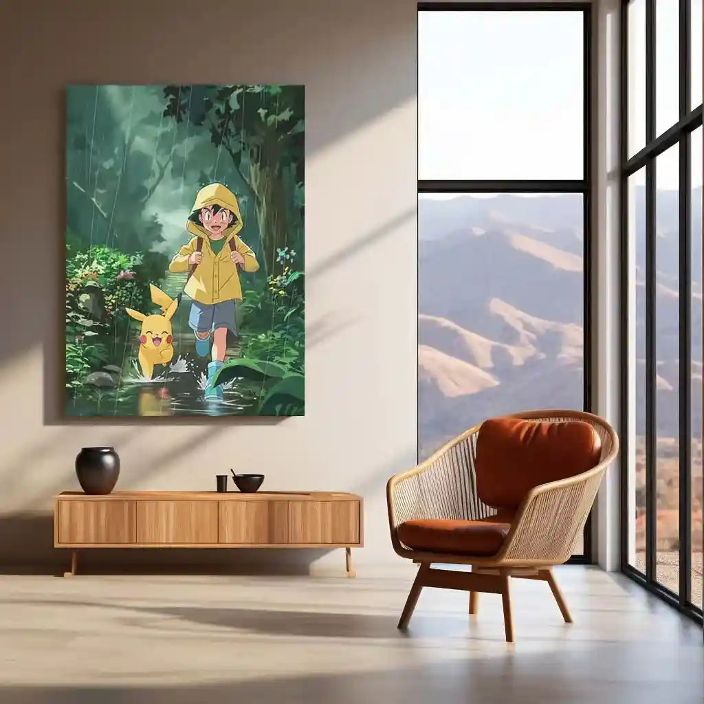 Anime Metal Poster | Ash & Pikachu Metal Poster – Pokemon Trainer’s Journey - TURTLEWINGS