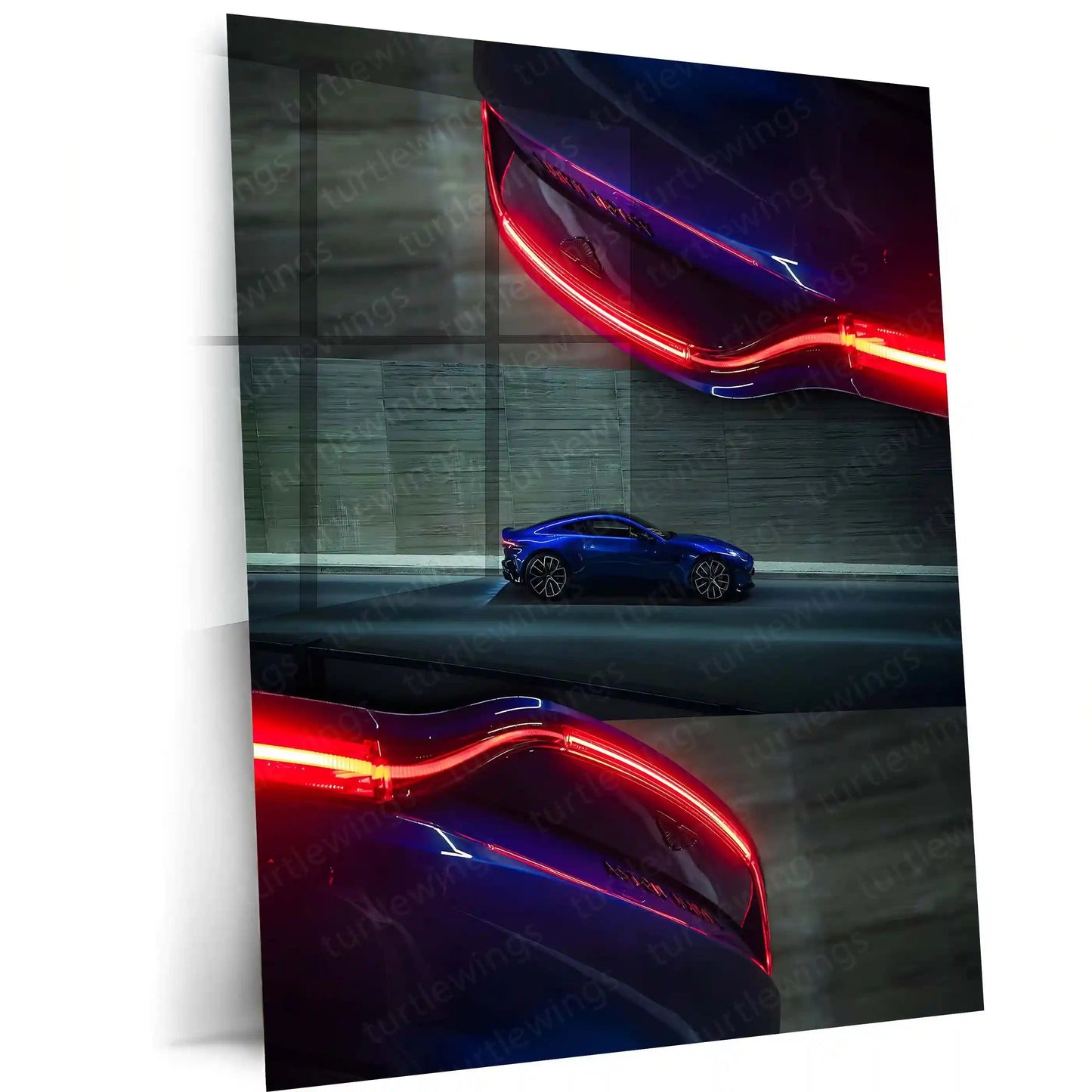 Car Metal Poster |Aston Martin | Power, Elegance & Legacy Metal Frame - TURTLEWINGS 