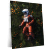 Among the Flowers – Cosmic Serenity Wall Art  Astronaut Dreamscape Space Metal Frame by TurtleWings