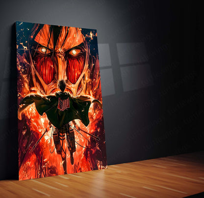 Anime Metal Poster | Attack on Titan – Humanity’s Last Stand | The Final Resolve Metal Frame Poster
