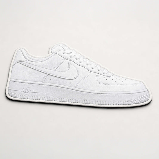 Nike Air Force 1 Low White Cut-out Flat Rug | Classic Sneaker Flat Rug | Premium Streetwear Room Decor
