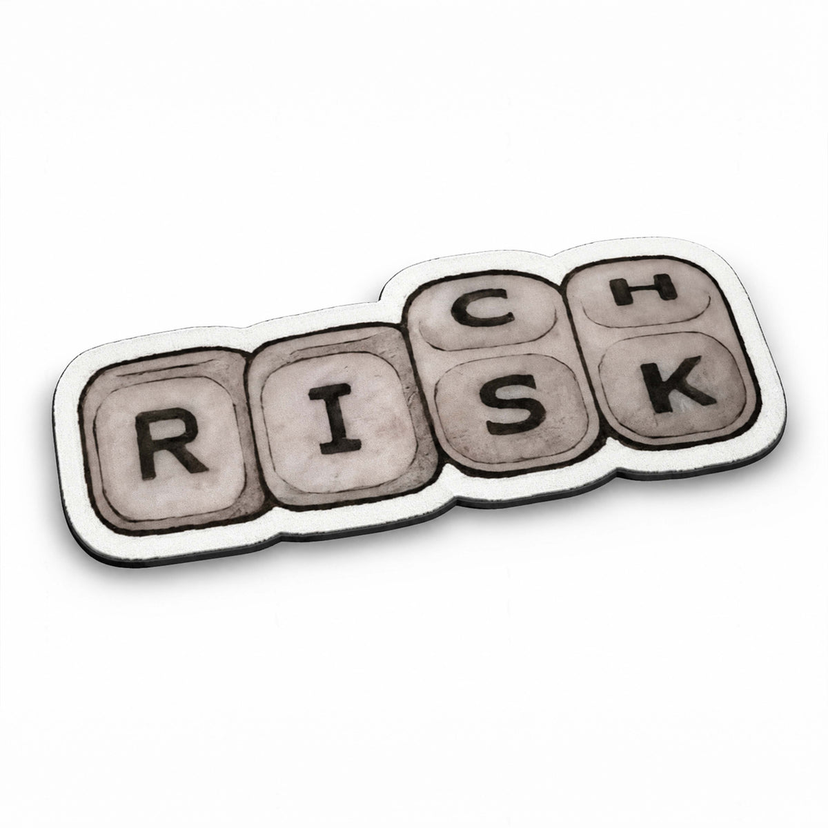 Risk Keyboard Keys Cut-Out Flat Rug | Programmer & Gamer Keyboard Key Flat Rug | Coding Desk & Tech Room Floor Decor