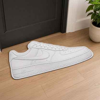 Nike Air Force 1 Low White Cut-out Flat Rug | Classic Sneaker Flat Rug | Premium Streetwear Room Decor