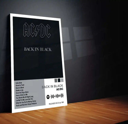 AC/DC Complete Album Collection | Set of 10 | Set of 8 | Set of 4 | Metal Frame Posters High Voltage. Pure Rock Energy. Legendary Wall Statement. - TURTLEWINGS