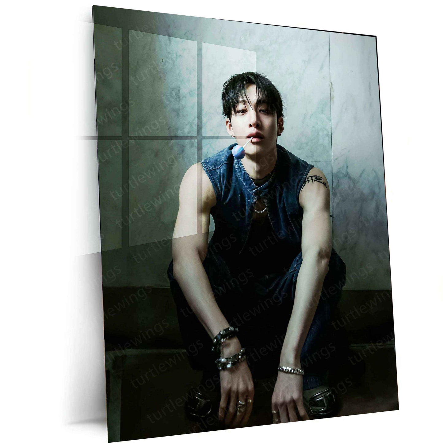 Bang Chan Metal Poster – Stray Kids Leader Wall Art for STAYs f2 - TURTLEWINGS
