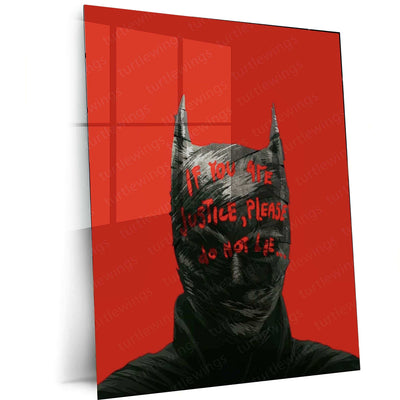 Batman Metal Poster – Dark Knight Wall Art | Gotham Hero Aesthetic Decor 1 - TURTLEWINGS