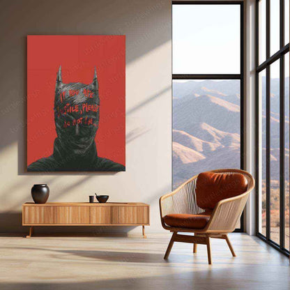 Batman Metal Poster – Dark Knight Wall Art | Gotham Hero Aesthetic Decor 1 - TURTLEWINGS