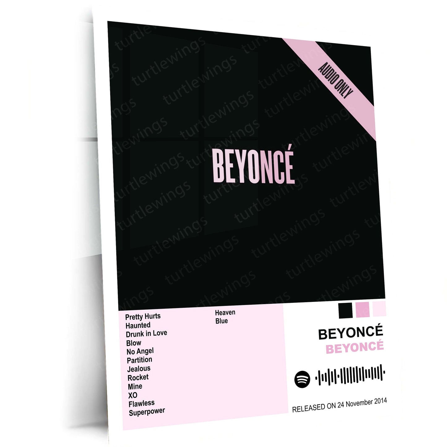 Beyoncé – Complete Album Collection | Set of 11 | Set of 8 | Set of 4 | Premium Metal Poster Set