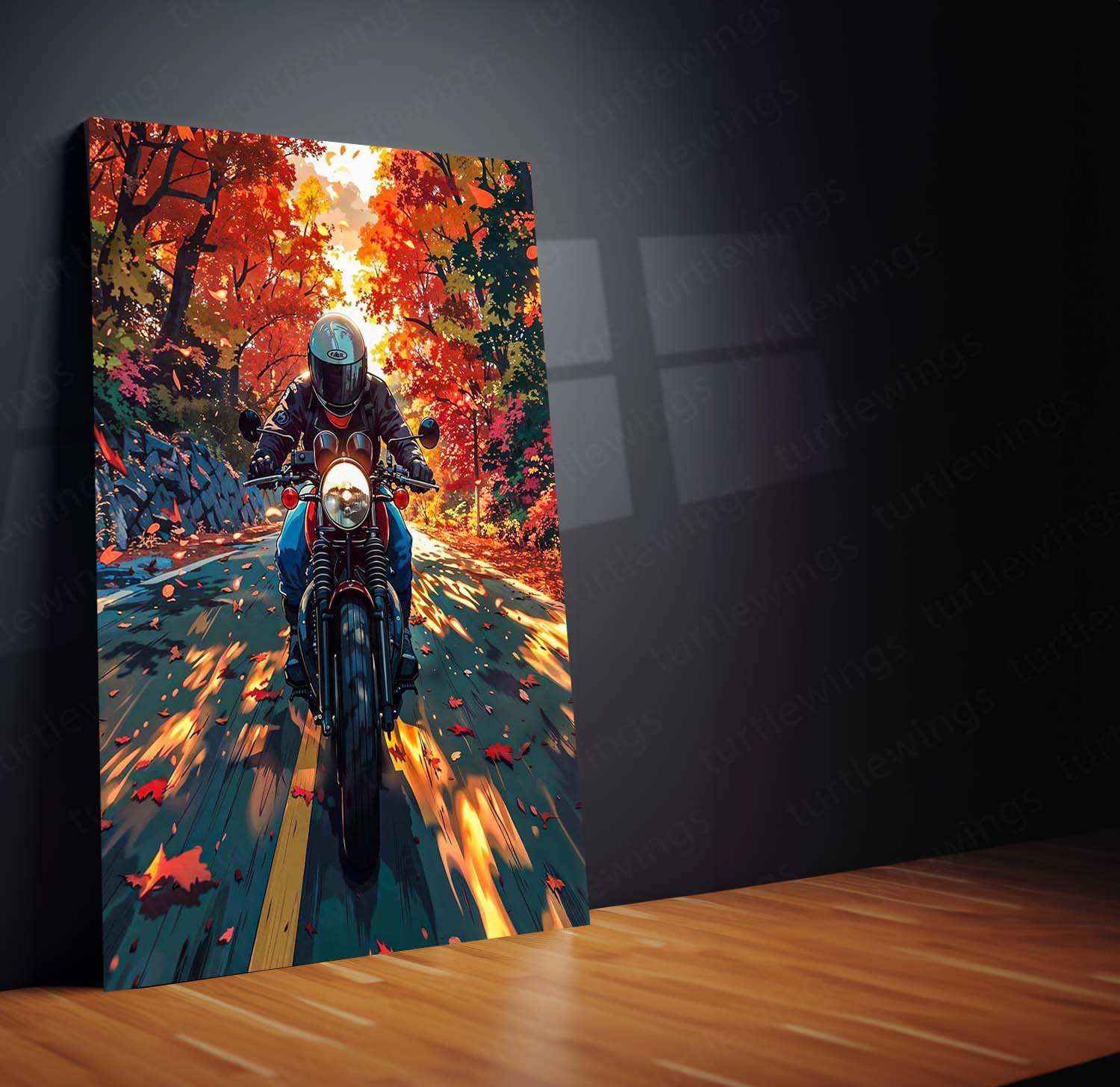 Bike Art Metal Poster – Stylish Motorcycle Wall Art | Biker & Speed Enthusiast Decor - TURTLEWINGS