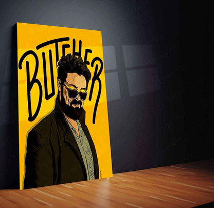 Billy Butcher Metal Poster – The Boys Wall Art | Dark Antihero Aesthetic Decor - TURTLEWINGS