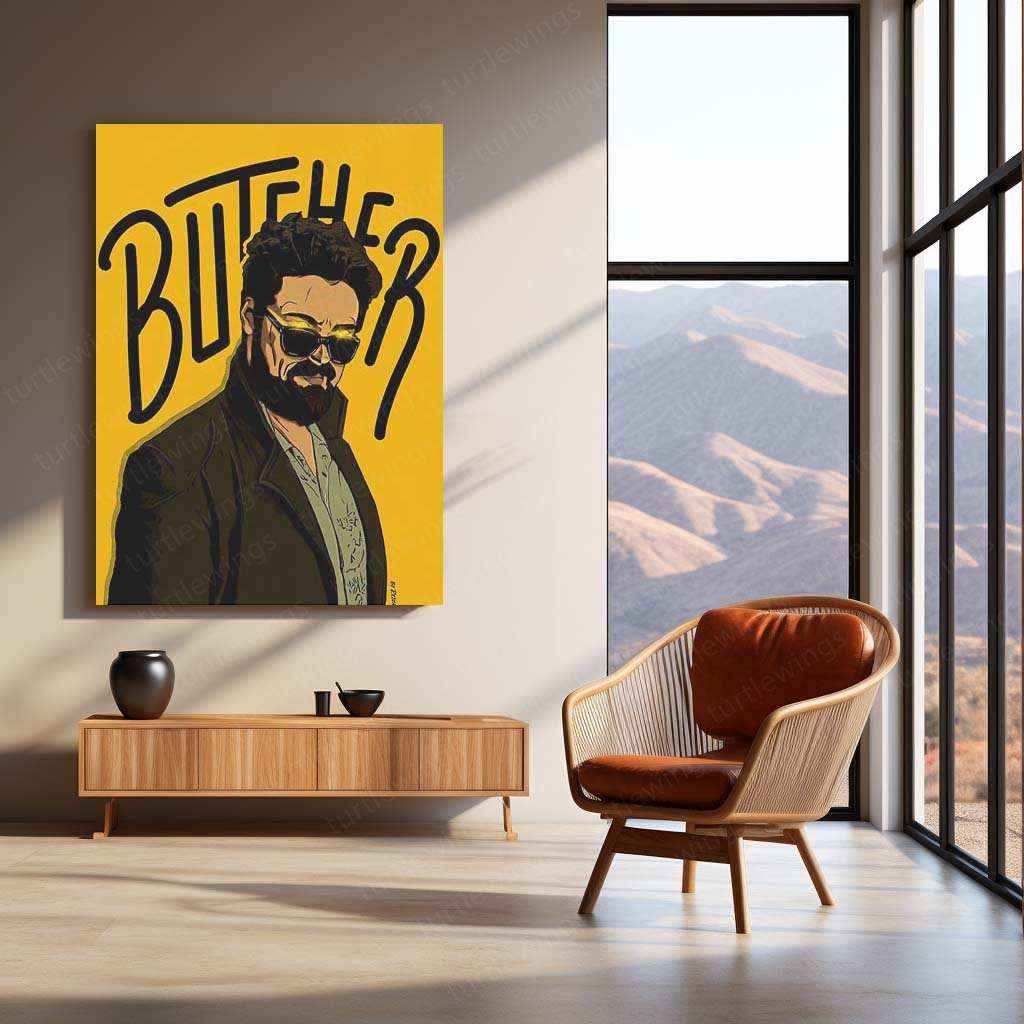 Billy Butcher Metal Poster – The Boys Wall Art | Dark Antihero Aesthetic Decor - TURTLEWINGS