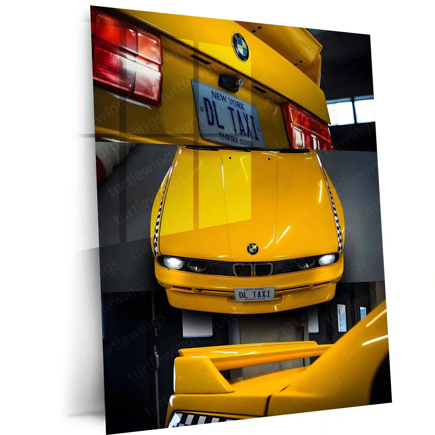 Car Metal Poster | BMW E30 | Timeless Icon of Pure Driving Metal Frame - TURTLEWINGS