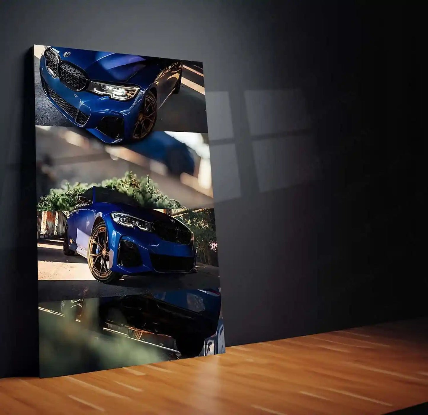Car Metal Poster | BMW M340i | Modern Performance & Everyday Power Metal Frame - TURTLEWINGS
