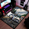 BMW E30 M3 Drift Area Flat Rug | BMW Motorsport Drift Car Street Racing Flat Rug | Premium Automotive Area Floor Decor