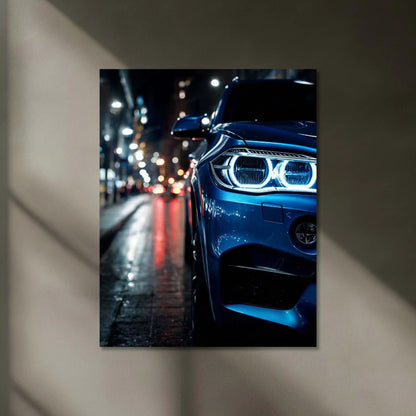 BMW M Power – Neon Street Elegance | Performance Redefined | LED Glow Metal Frame Poster - TURTLEWINGS