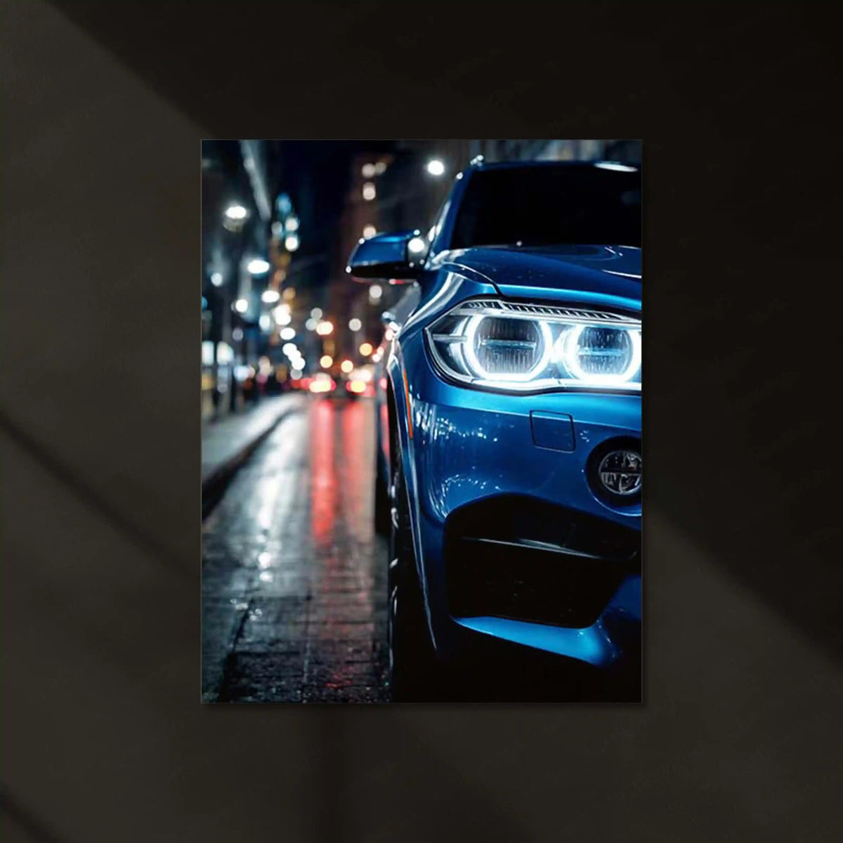 BMW M Power – Neon Street Elegance | Performance Redefined | LED Glow Metal Frame Poster - TURTLEWINGS