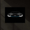 BMW i8 Neon LED Metal Poster | Futuristic Hybrid Supercar Wall Art | Electric Blue Glow Frame