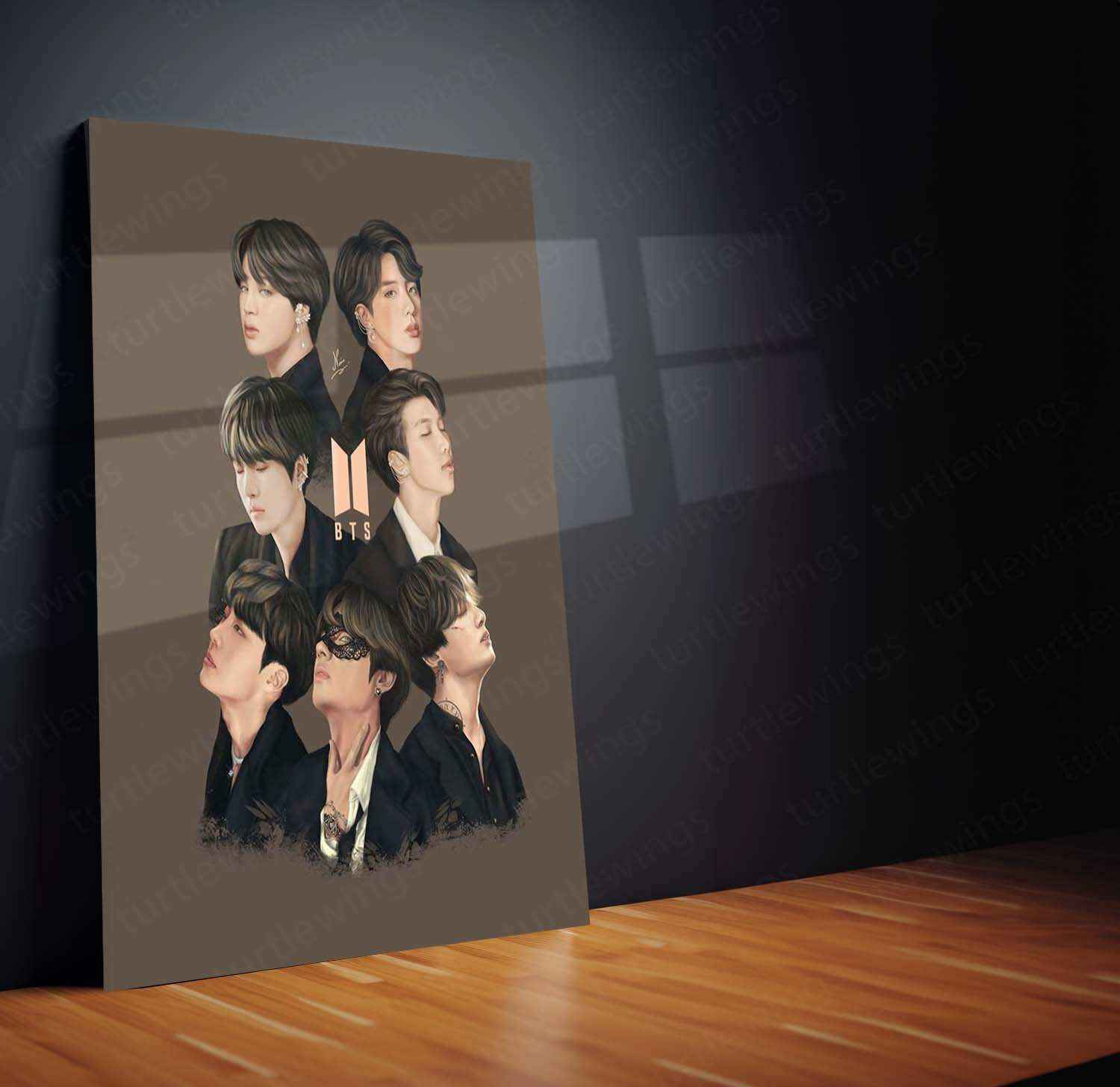 BTS Metal Poster – K-Pop Legends Wall Art for ARMY f2 - TURTLEWINGS