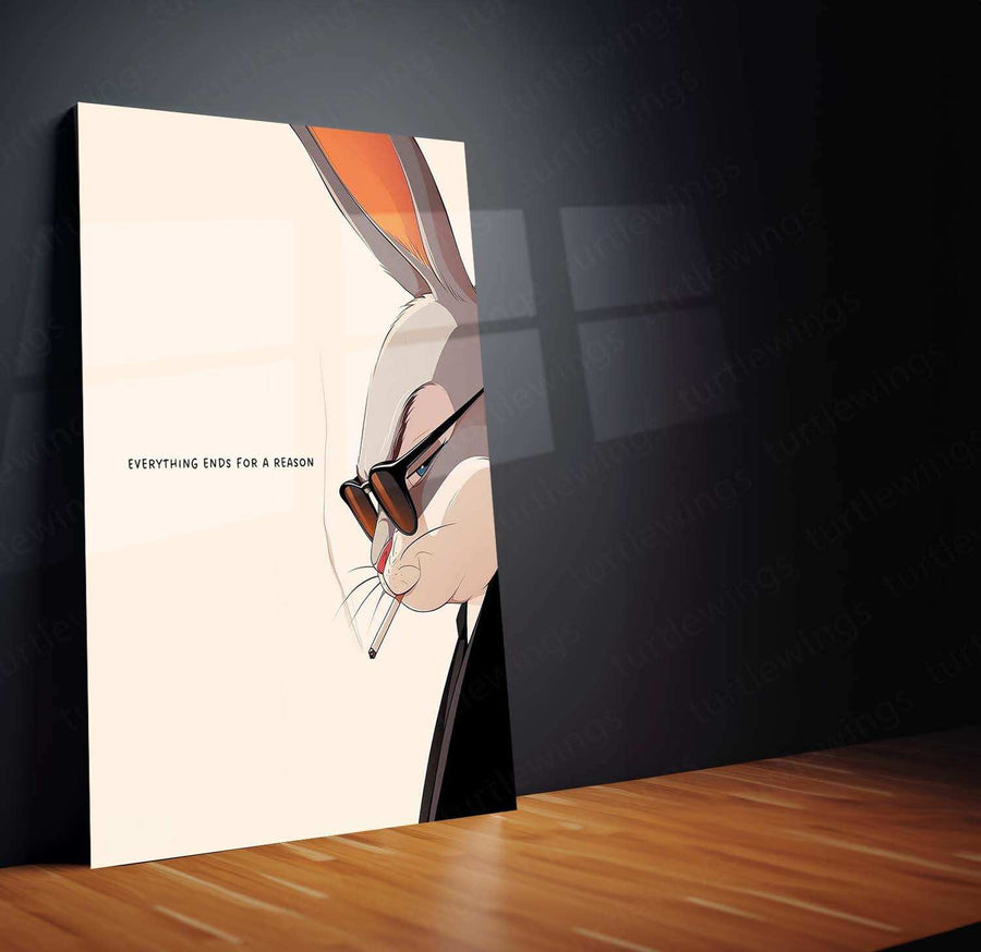 Bugs Bunny Quote Metal Poster – Classic Cartoon Wall Art | Fun & Witty Decor