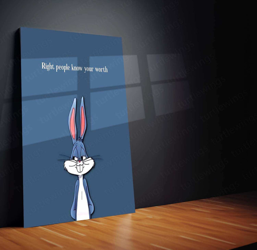 Bugs Bunny Quote Metal Poster – Classic Cartoon Wall Art | Fun & Witty Decor 2