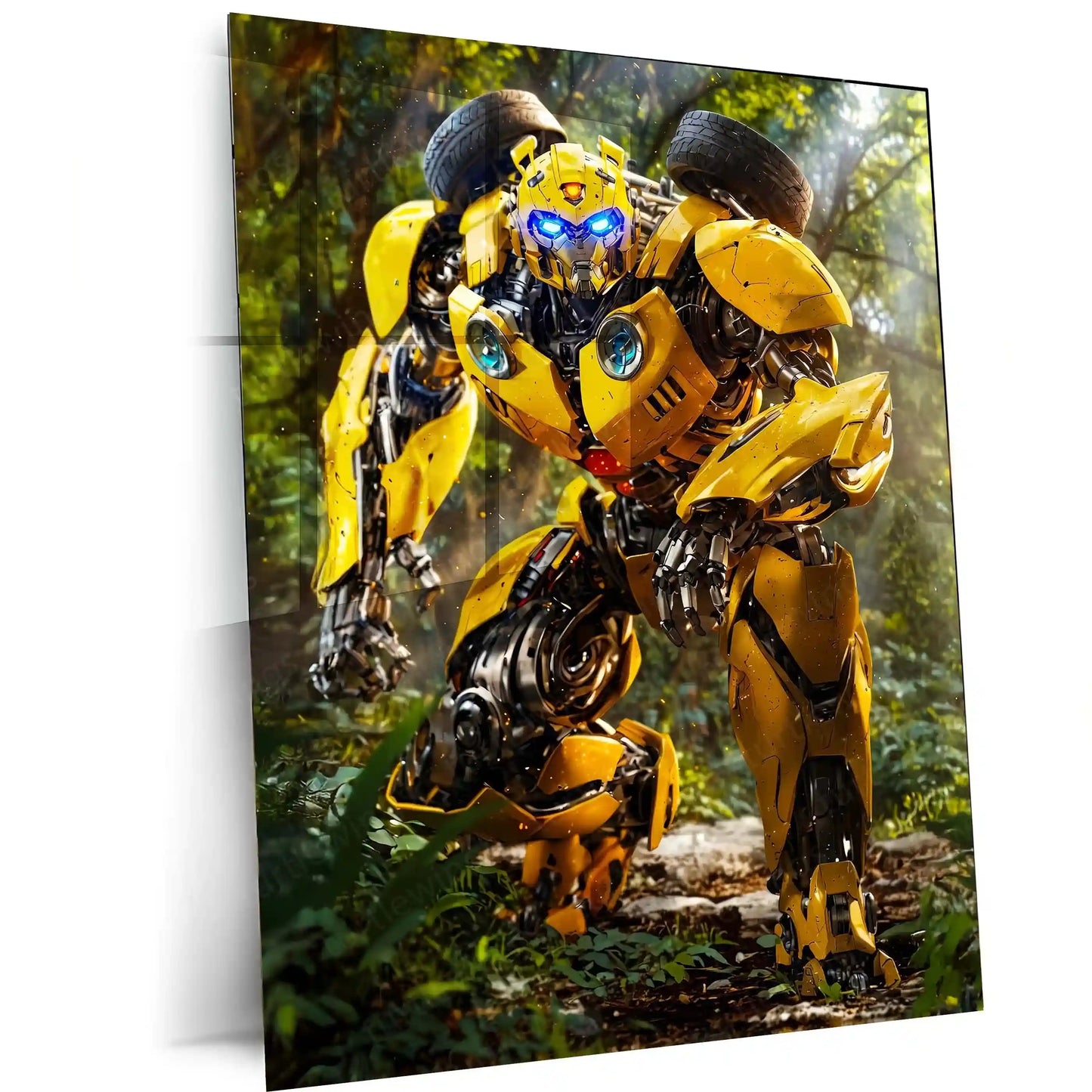 Bumblebee Transformer Metal Poster – Iconic Autobot Wall Art - TURTLEWINGS