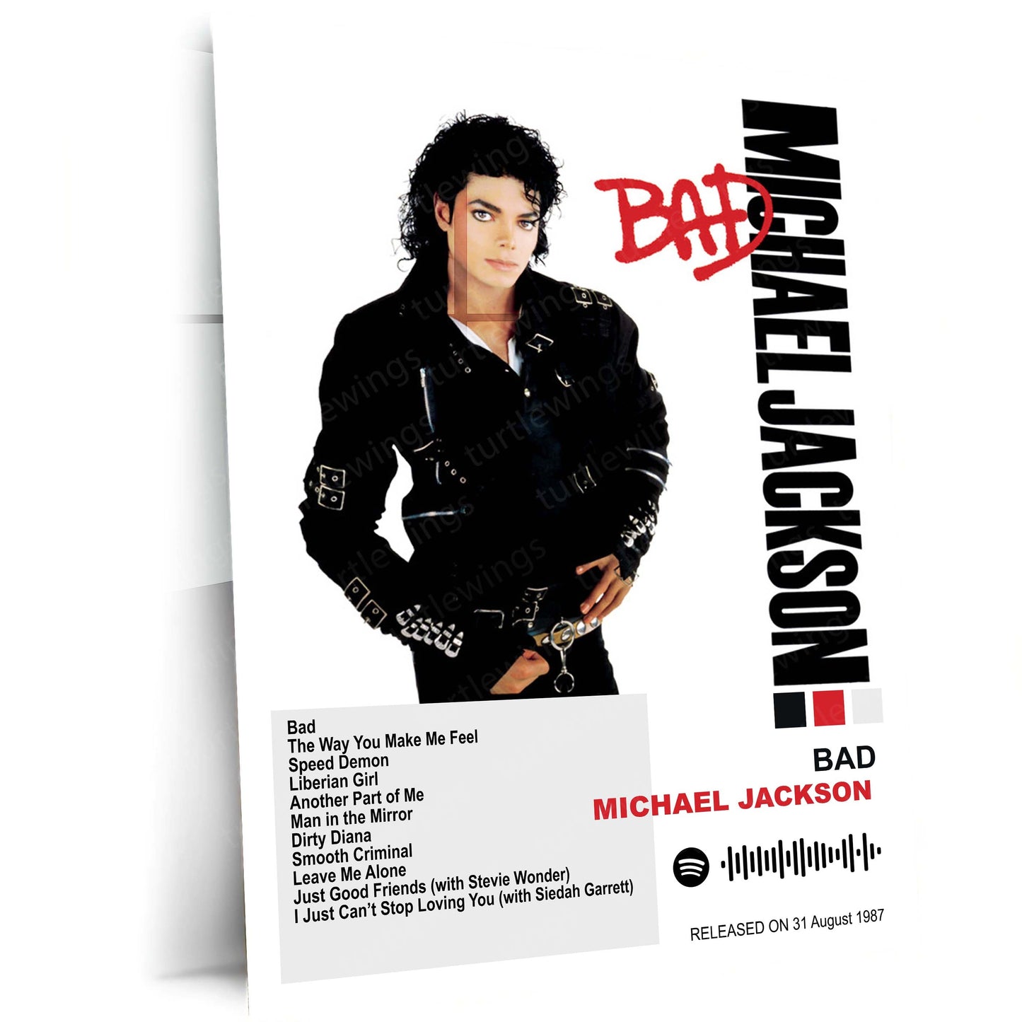 Michael Jackson – Complete Album Collection | Set of 10 | Set of 8 | Set of 4 | Premium Metal Poster Set