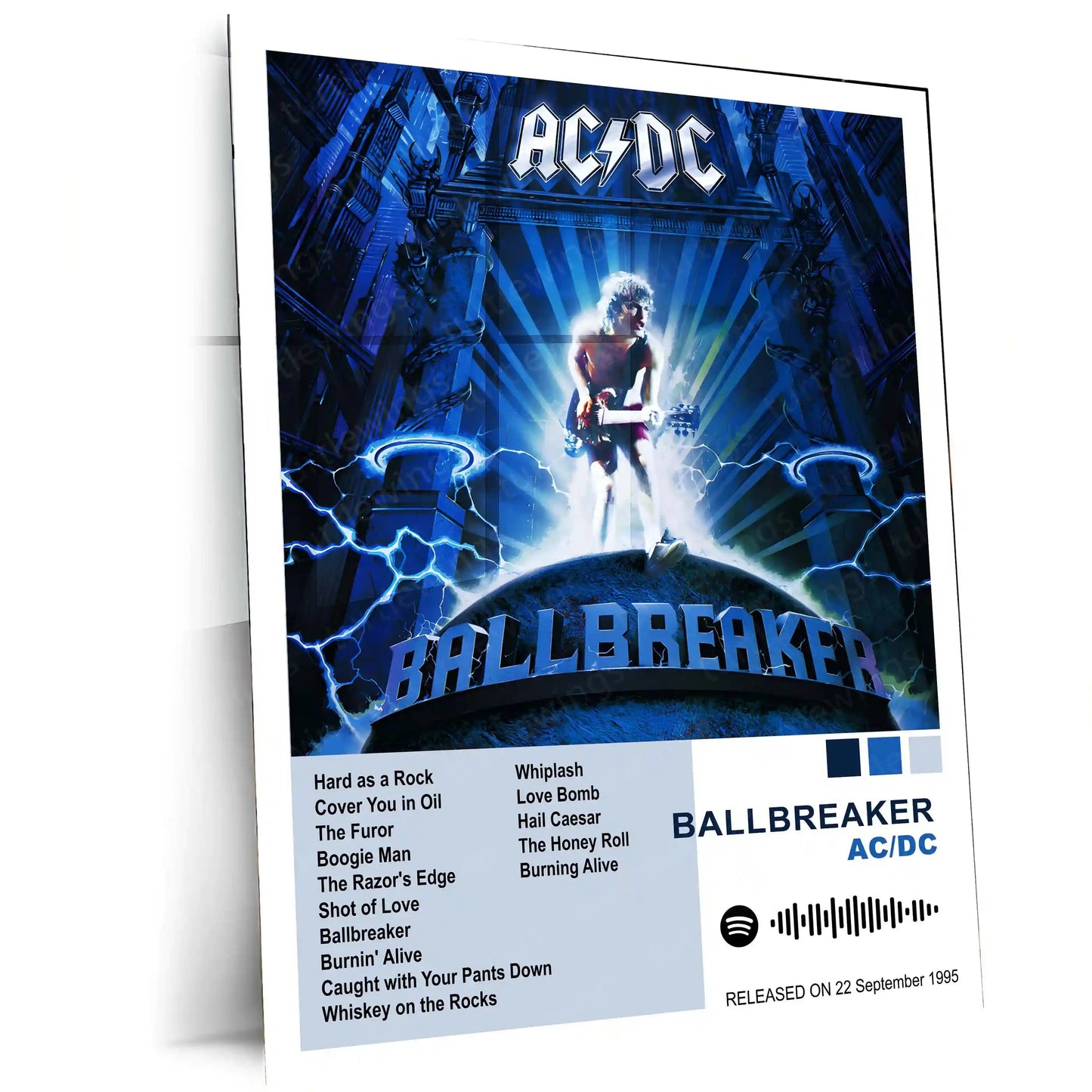AC/DC Complete Album Collection | Set of 10 | Set of 8 | Set of 4 | Metal Frame Posters High Voltage. Pure Rock Energy. Legendary Wall Statement. - TURTLEWINGS
