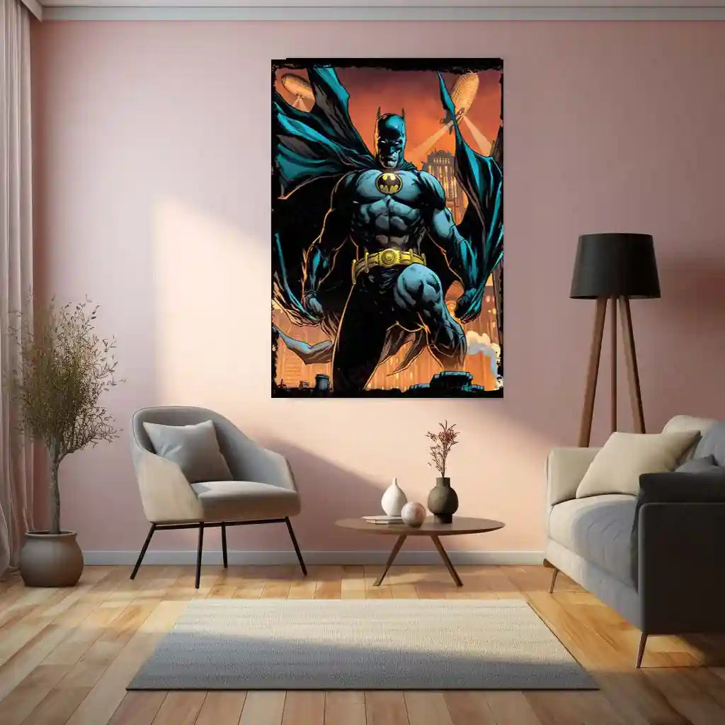 Batman – Dark Knight Metal Poster | Gotham’s Protector Wall Frame | DC Superhero Art - TURTLEWINGS