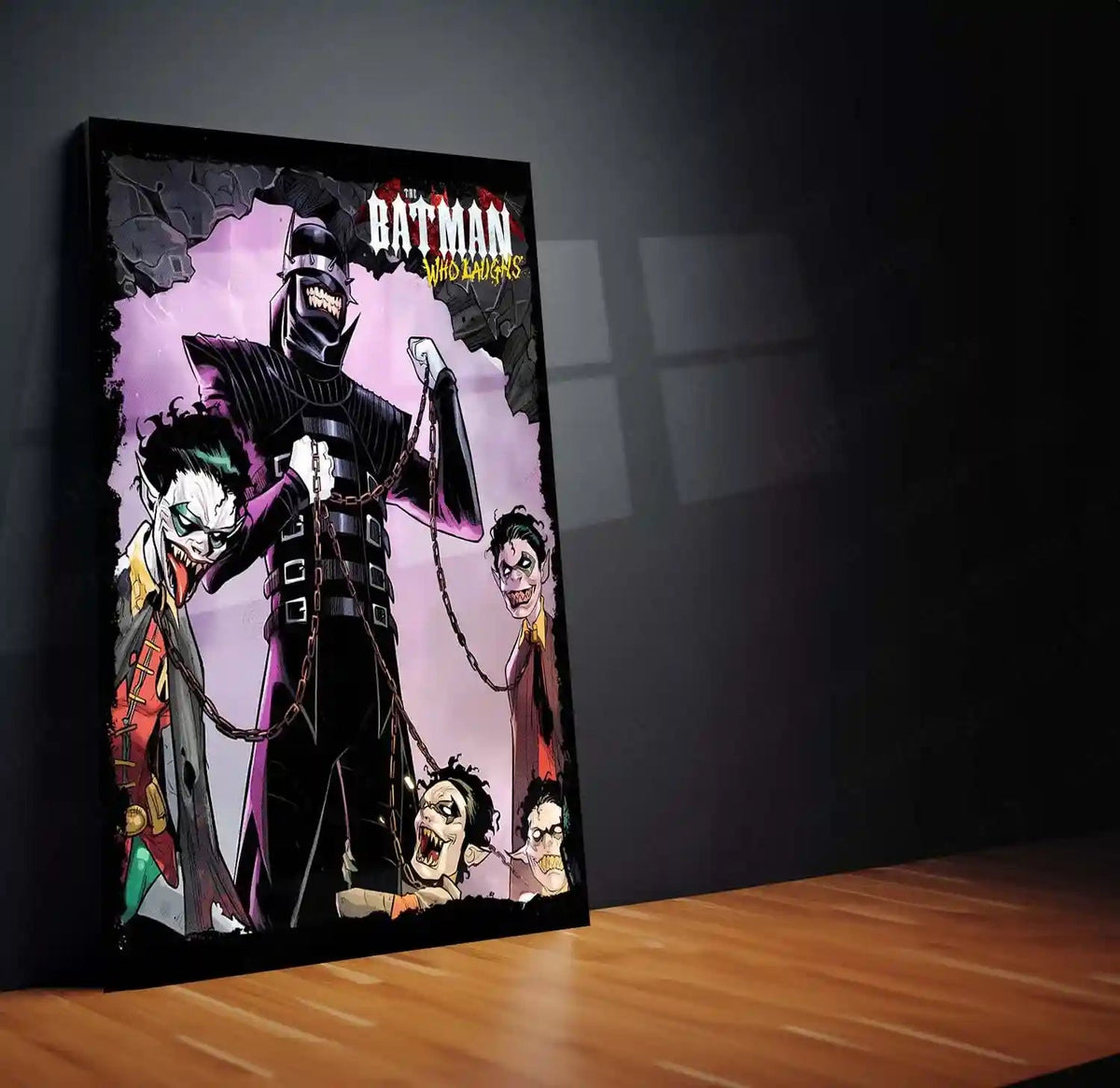 Batman Who Laughs – Dark Multiverse Metal Poster | DC Comics Villain Wall Frame - TURTLEWINGS