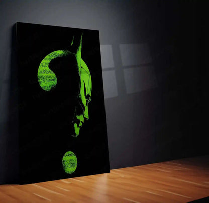 Batman x Riddler – Gotham Enigma Metal Poster | DC Comics Wall Frame - TURTLEWINGS
