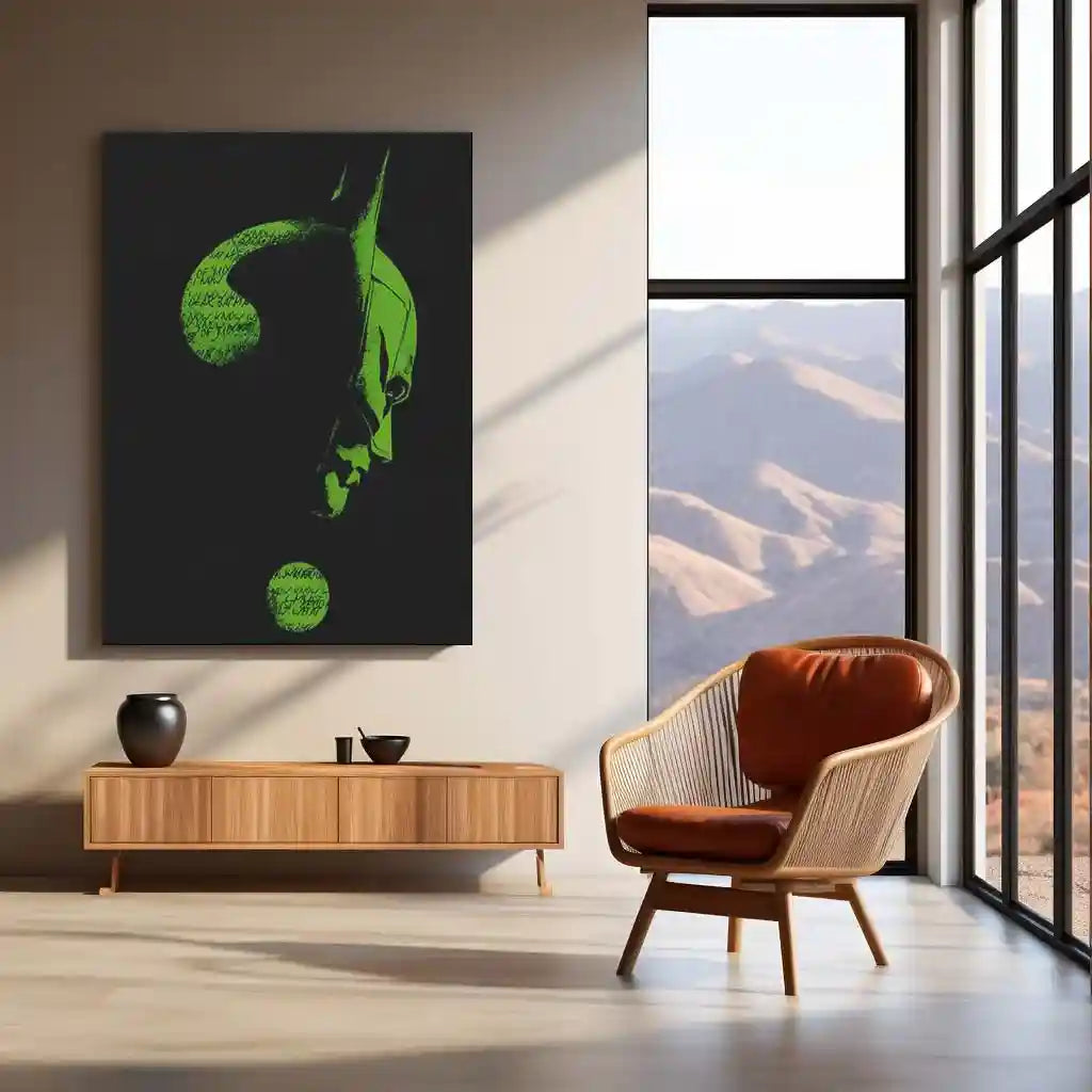 Batman x Riddler – Gotham Enigma Metal Poster | DC Comics Wall Frame - TURTLEWINGS