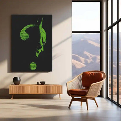 Batman x Riddler – Gotham Enigma Metal Poster | DC Comics Wall Frame - TURTLEWINGS