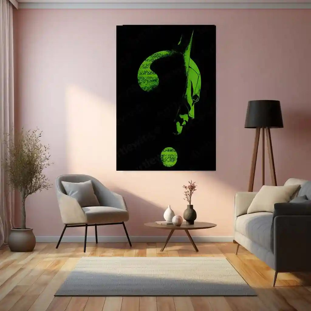 Batman x Riddler – Gotham Enigma Metal Poster | DC Comics Wall Frame - TURTLEWINGS