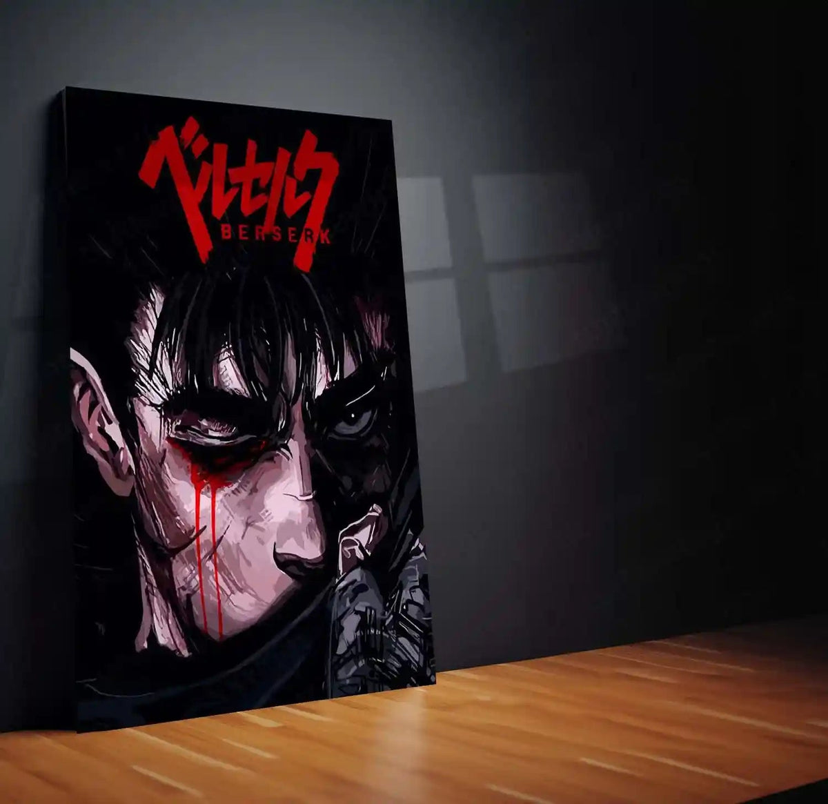 Anime Metal Poster | Berserk Rage Within | Dark Fantasy Anime Metal Frame Fury, Survival & Indomitable Will Wall Art 02 - TURTLEWINGS 