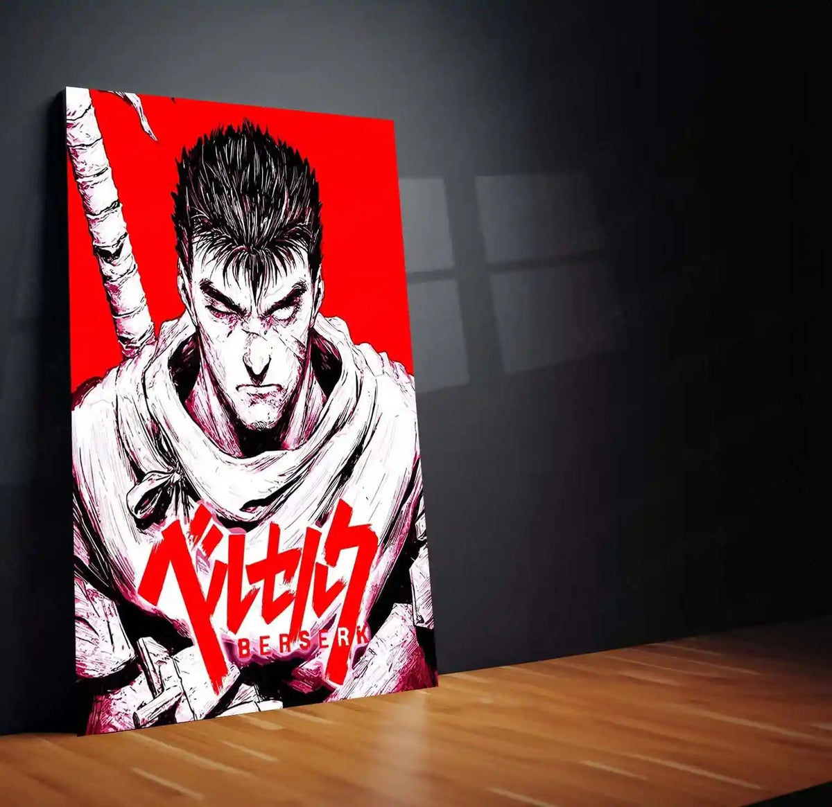 Anime Metal Poster | Berserk Rage Within | Dark Fantasy Anime Metal Frame Fury, Survival & Indomitable Will Wall Art 05 - TURTLEWINGS 