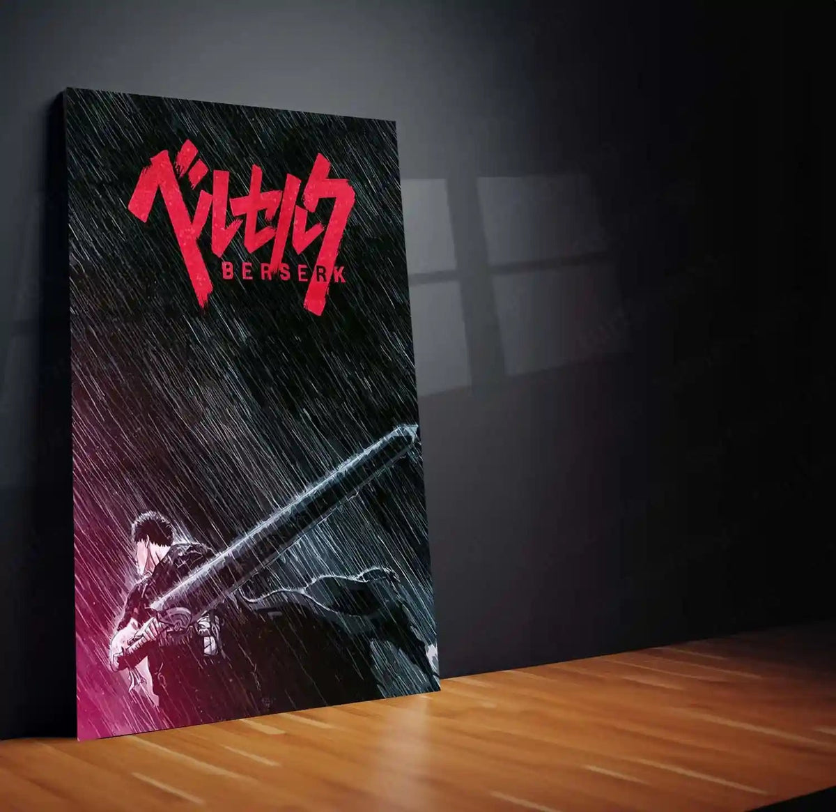 Anime Metal Poster | Berserk Rage Within | Dark Fantasy Anime Metal Frame Fury, Survival & Indomitable Will Wall Art 06 - TURTLEWINGS 