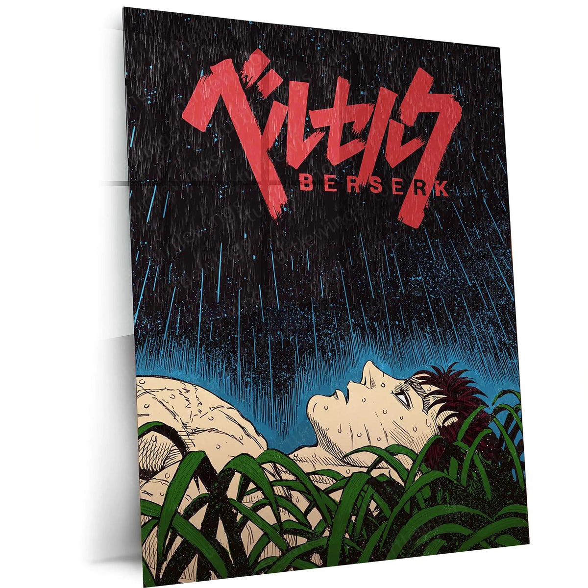 Anime Metal Poster | Berserk Rage Within | Dark Fantasy Anime Metal Frame Fury, Survival & Indomitable Will Wall Art 07 - TURTLEWINGS 