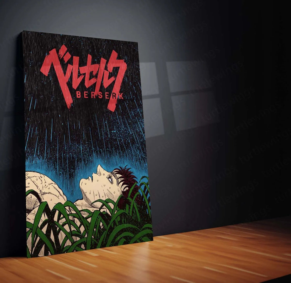 Anime Metal Poster | Berserk Rage Within | Dark Fantasy Anime Metal Frame Fury, Survival & Indomitable Will Wall Art 07 - TURTLEWINGS 