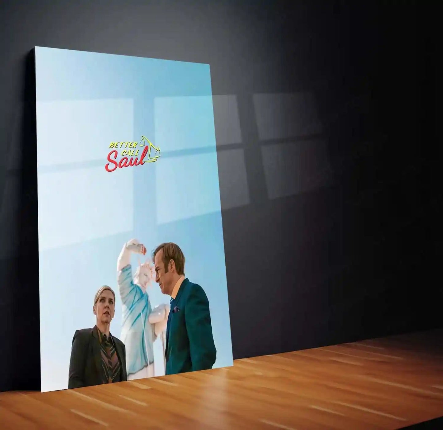 Movies & Series Metal Poster | Better Call Saul Minimal Metal Poster | Saul Goodman Wall Art | Breaking Bad Universe Poster | Legal Drama Aesthetic Frame - TURTLEWINGS