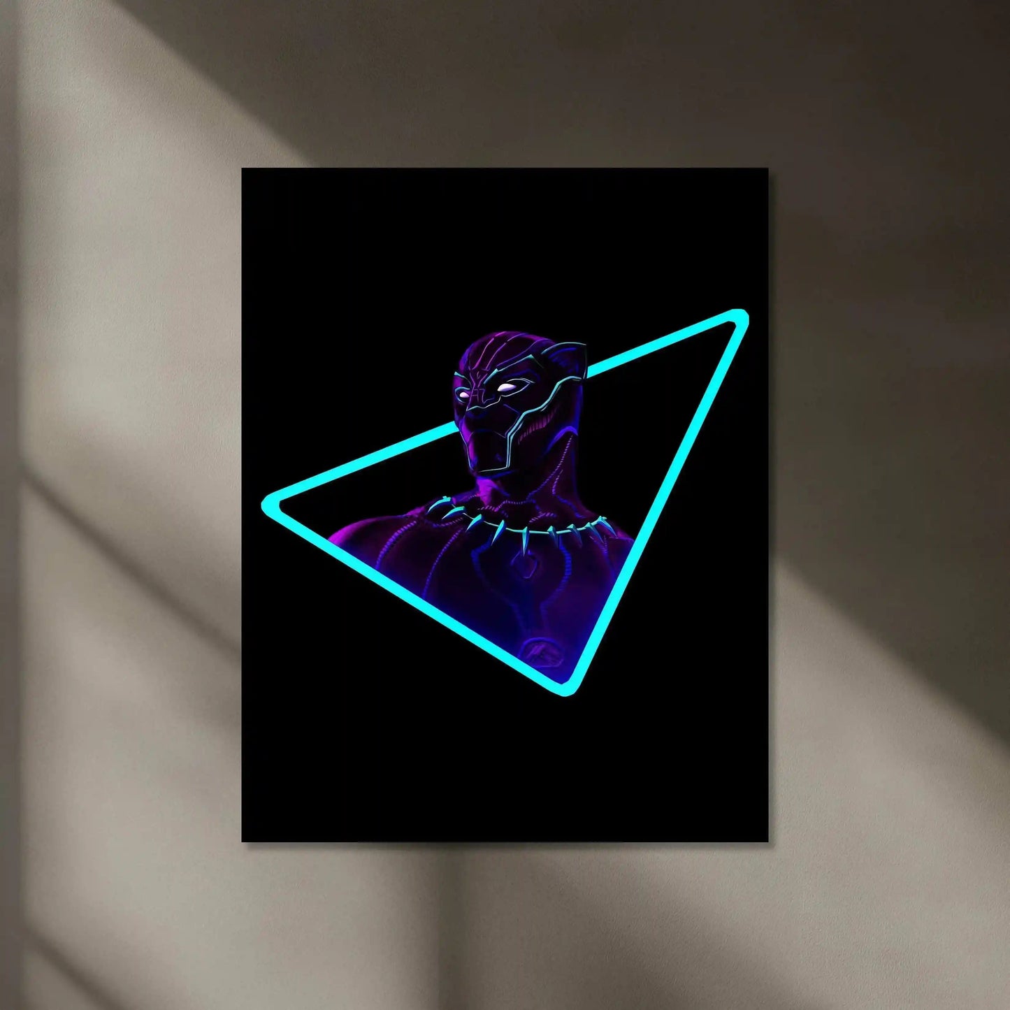 Wakanda Forever | Black Panther Neon LED Metal Poster - TURTLEWINGS