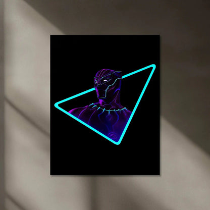 Wakanda Forever | Black Panther Neon LED Metal Poster - TURTLEWINGS