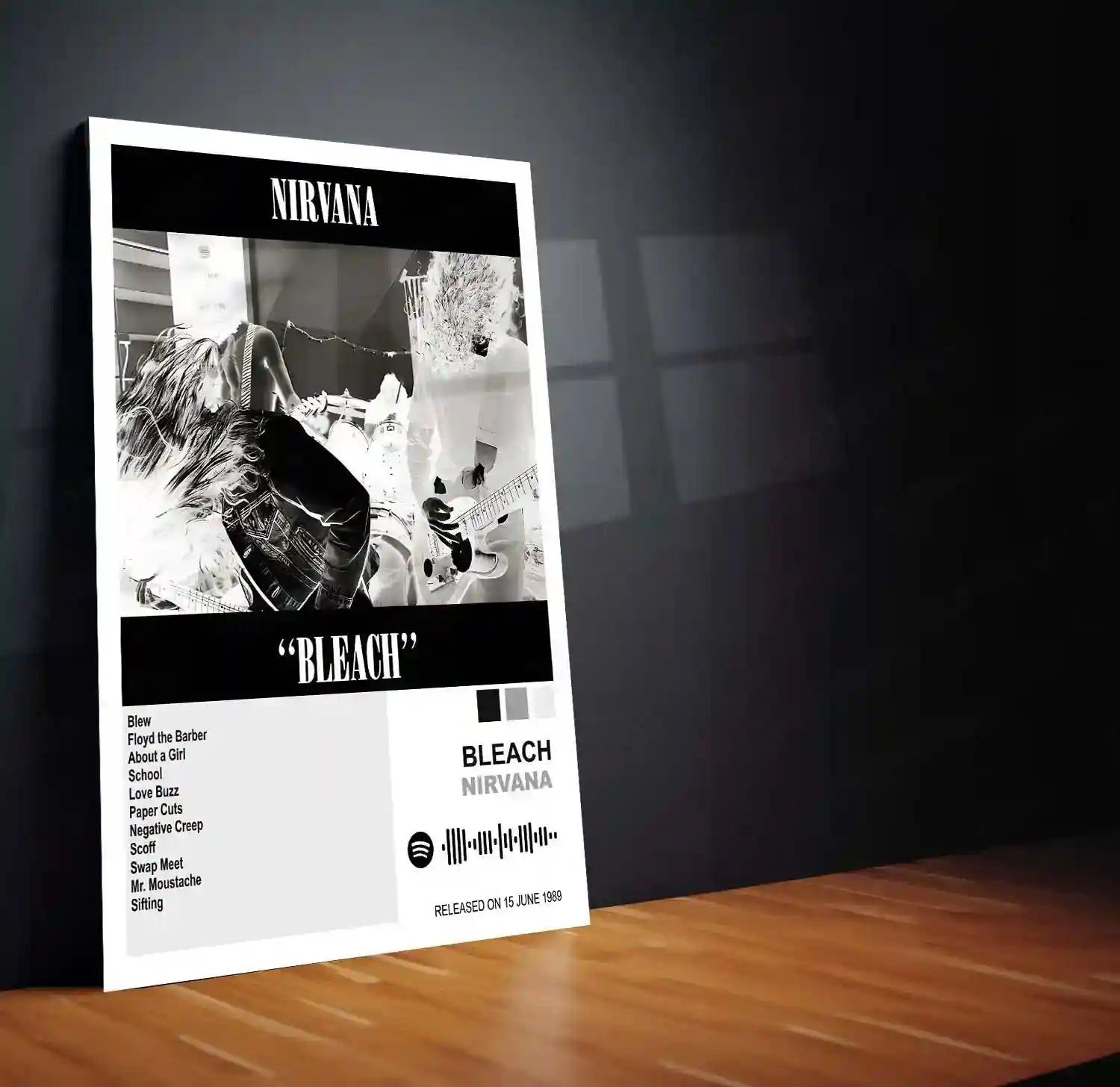 Nirvana Complete Collection | Set of 11 | Set of 4 | Set of 8| Album Posters Metal Frames Grunge Legacy. Iconic Albums. Timeless Wall Statement. - TURTLEWINGS