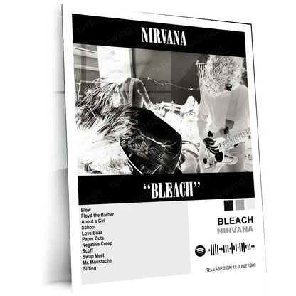 Nirvana Complete Collection | Set of 11 | Set of 4 | Set of 8| Album Posters Metal Frames Grunge Legacy. Iconic Albums. Timeless Wall Statement. - TURTLEWINGS
