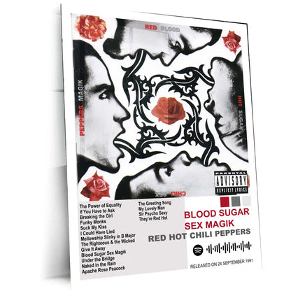 Red Hot Chili Peppers – Complete Album Collection | Set of 11 | Set of 8 | Set of 4 | Premium Metal Poster - TURTLEWINGS